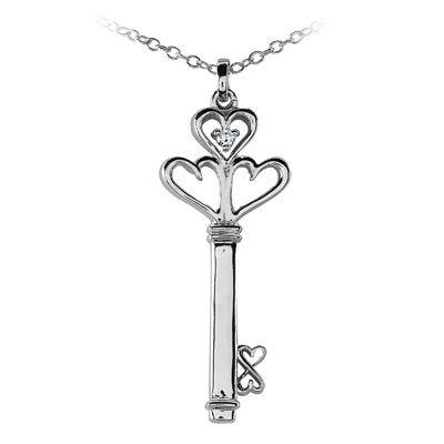 Round Diamond Fancy Pendant (Total Diamond Weight 0.03ct, Quality GH-VS)