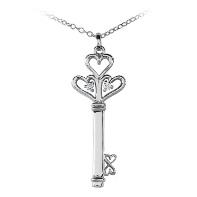 Round Diamond Fancy Pendant (Total Diamond Weight 0.06ct, Quality GH-VS)