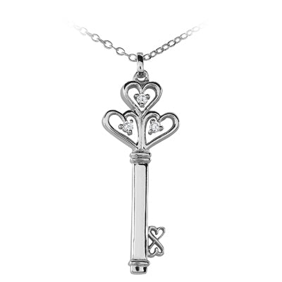 Round Diamond Fancy Pendant (Total Diamond Weight 0.09ct, Quality GH-VS)