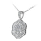 Round Diamond Fancy Pendant (Total Diamond Weight 0.56ct, Quality GH-VS)