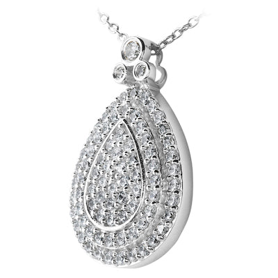 Round Diamond Fancy Pendant (Total Diamond Weight 0.72ct, Quality GH-VS)