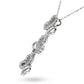 Round Diamond Fancy Pendant (Total Diamond Weight 0.42ct, Quality GH-VS)