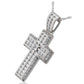 Princess Round Diamond Cross Pendant (Total Diamond Weight 2.24ct, Quality GH-VS)
