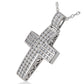Round Diamond Cross Pendant (Total Diamond Weight 1.66ct, Quality GH-VS)
