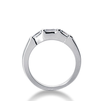 Straight Tapered Baguette Wedding Band (Total Diamond Weight 0.24ct, Quality GH-VS)