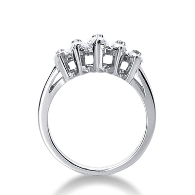 Marquise Diamond Wedding Band (Total Diamond Weight 1.74ct, Quality GH-VS)