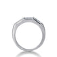 Straight Baguette Diamond Wedding Band (Total Diamond Weight 0.54ct, Quality GH-VS)