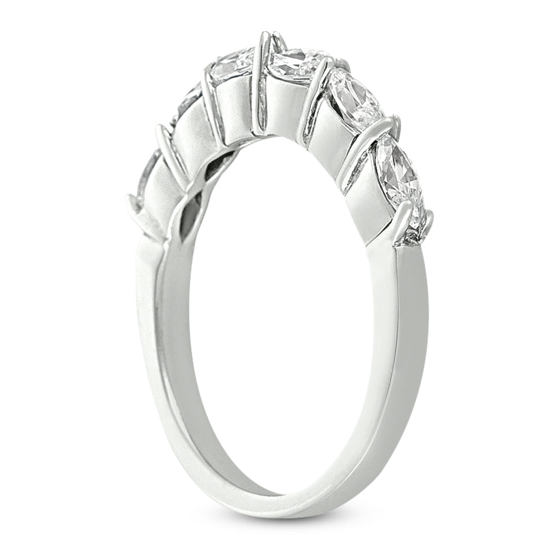 Marquise Diamond Wedding Band (Total Diamond Weight 0.84ct, Quality GH-VS)