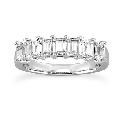 Emerald Cut Diamond Wedding Band (Total Diamond Weight 1.75ct, Quality GH-VS)