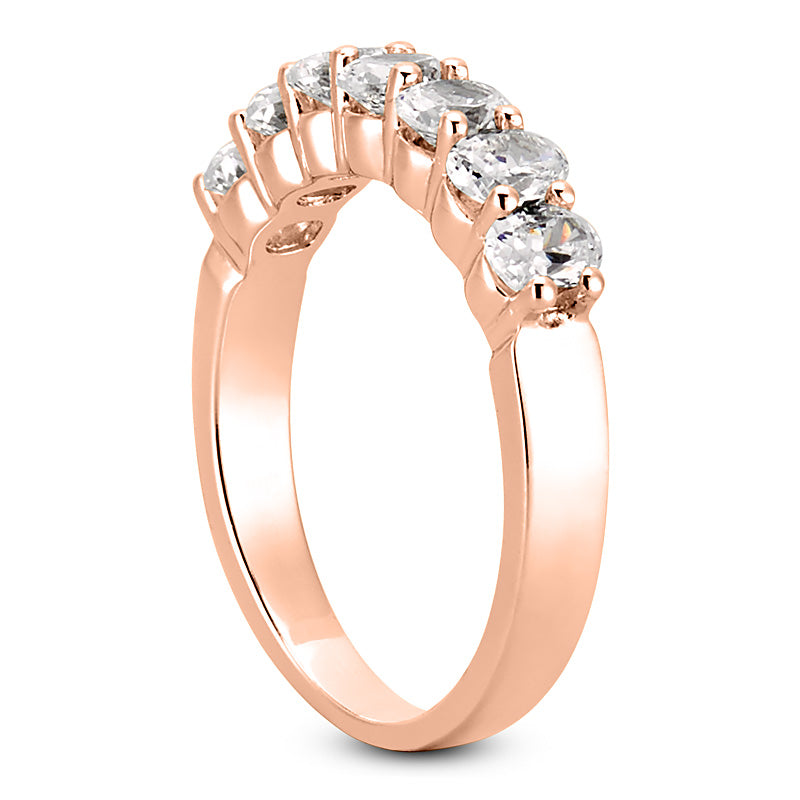 Oval Diamond Wedding Band (Total Diamond Weight 1.40ct, Quality GH-VS)
