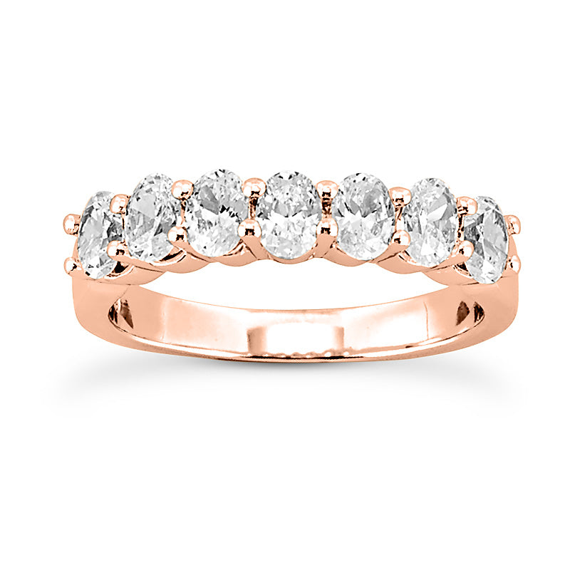 Oval Diamond Wedding Band (Total Diamond Weight 1.40ct, Quality GH-VS)