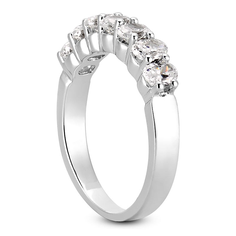 Oval Diamond Wedding Band (Total Diamond Weight 1.40ct, Quality GH-VS)