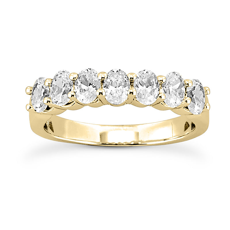 Oval Diamond Wedding Band (Total Diamond Weight 1.40ct, Quality GH-VS)