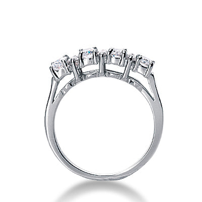 Oval Round Diamond Wedding Band (Total Diamond Weight 0.95ct, Quality GH-VS)