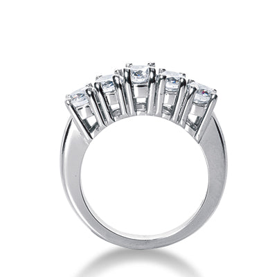 Oval Diamond Wedding Band (Total Diamond Weight 1.90ct, Quality GH-VS)