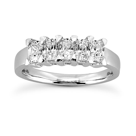 Oval Diamond Wedding Band (Total Diamond Weight 1.25ct, Quality GH-VS)