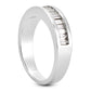 Straight Baguette Diamond Wedding Band (Total Diamond Weight 0.68ct, Quality GH-VS)