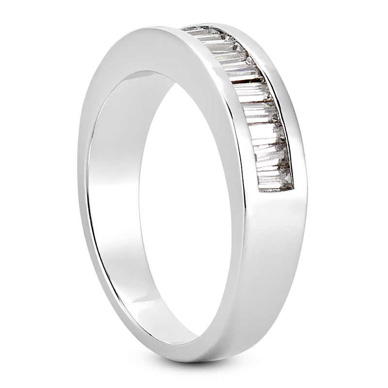 Straight Baguette Diamond Wedding Band (Total Diamond Weight 0.68ct, Quality GH-VS)