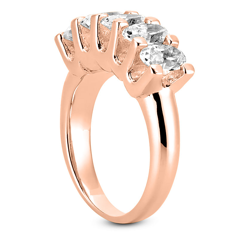 Oval Diamond Wedding Band (Total Diamond Weight 1.25ct, Quality GH-VS)