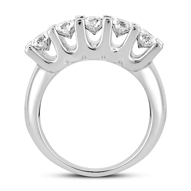 Oval Diamond Wedding Band (Total Diamond Weight 1.25ct, Quality GH-VS)